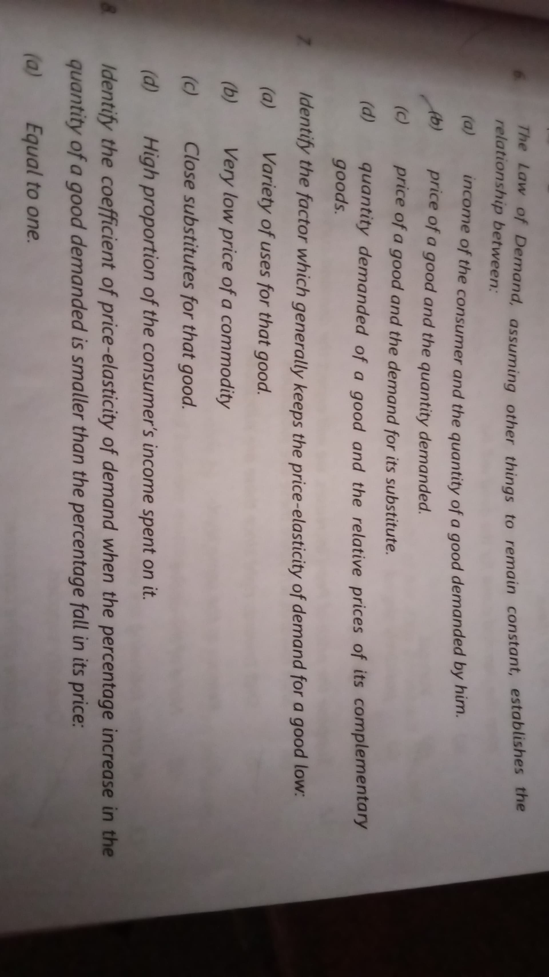 Image attached to the doubt: What is the 7th answer?
