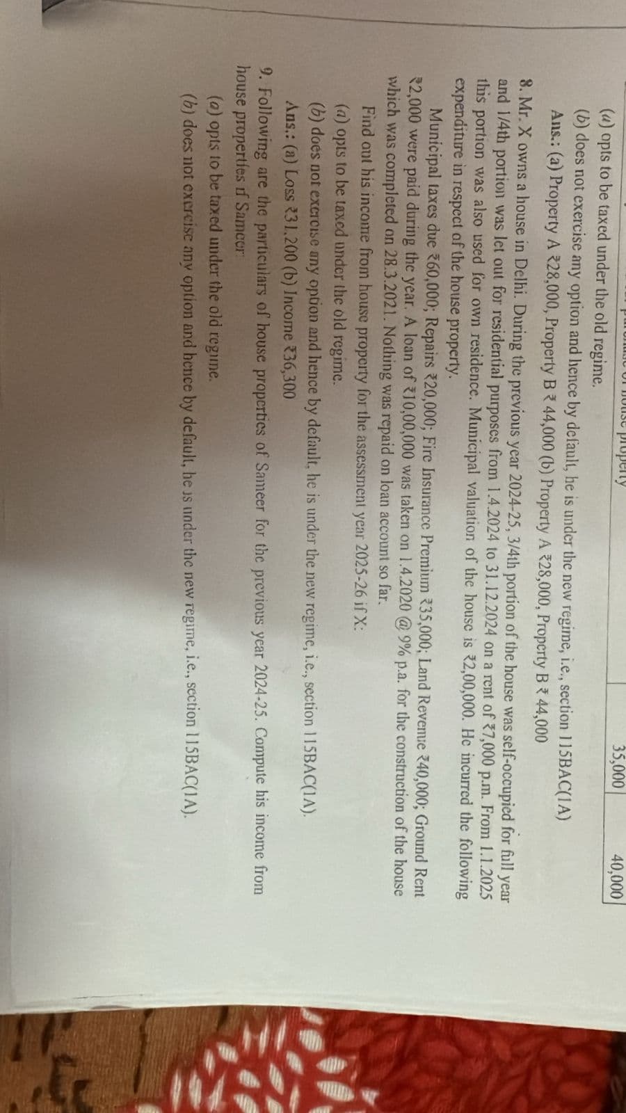 Image attached to the doubt: Can anyone solve question number 8?