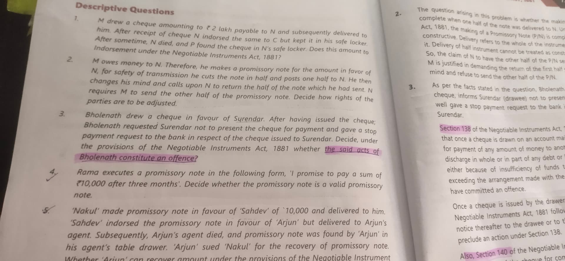 Image attached to the doubt: I have doubt in 3rd question and the book answer was confusing