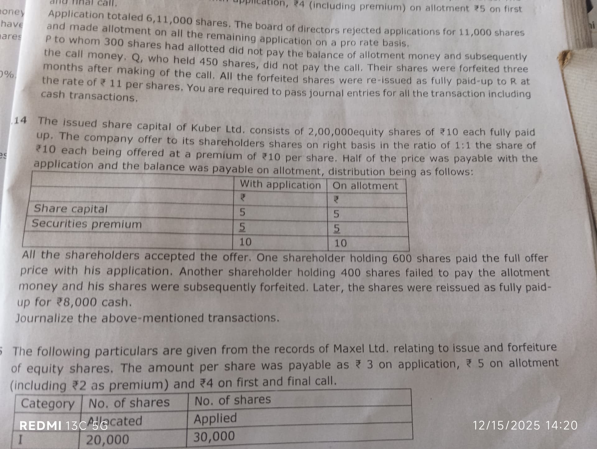 Image attached to the doubt: I want Q14 answer