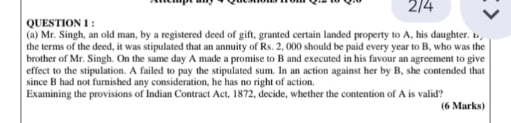 Image attached to the doubt: What will be the answer for this ? Answer it in icai format