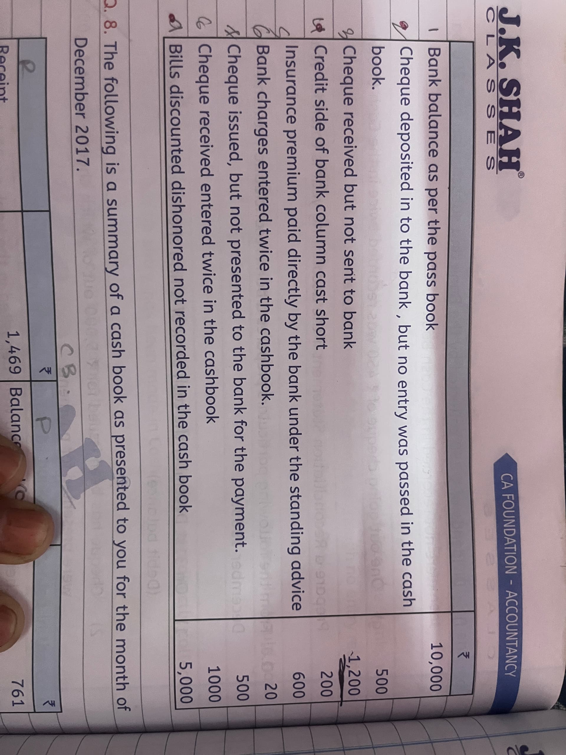 Image attached to the doubt: Solution for this question from chp BRS