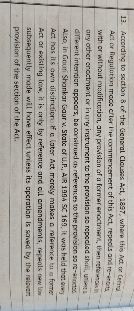 Image attached to the doubt: I don't understand the the language Instrument id a provision and the case law…