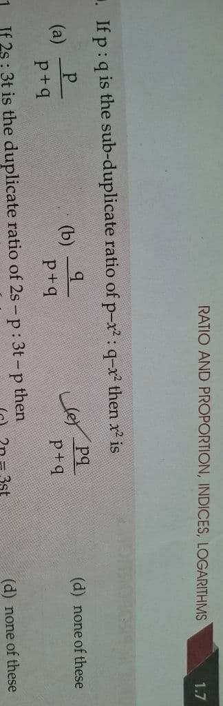 Image attached to the doubt: Solution please ch1