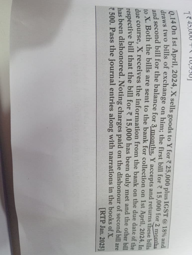 Image attached to the doubt: Solve this question
