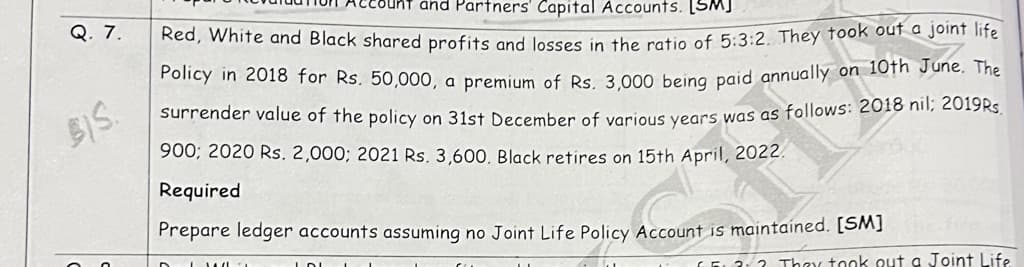 Image attached to the doubt: Solve this question of the chapter retirement of a partner