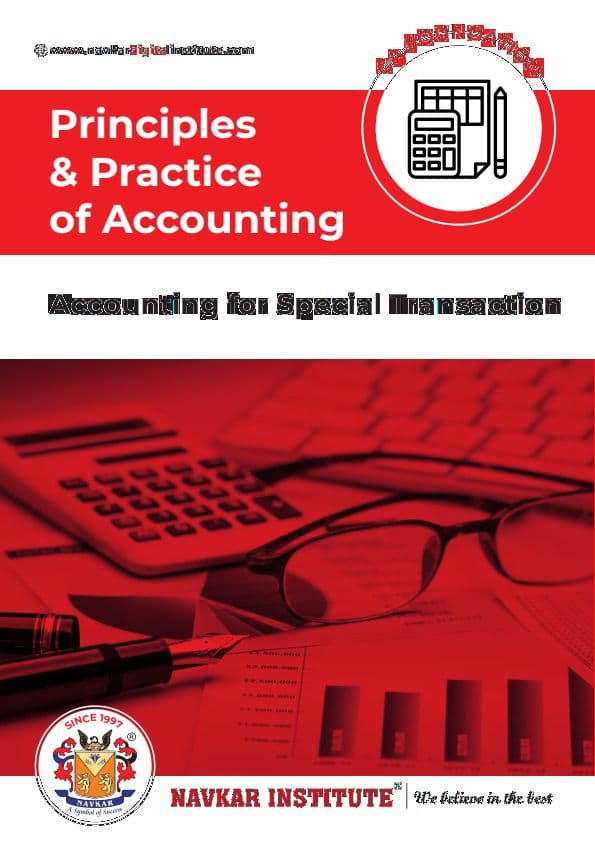 First page of Accounting for Special Transaction Notes by Navkar Institute