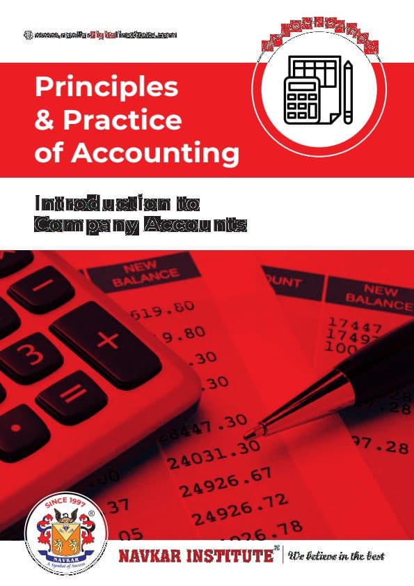 First page of Company Accounts by Navkar Institute