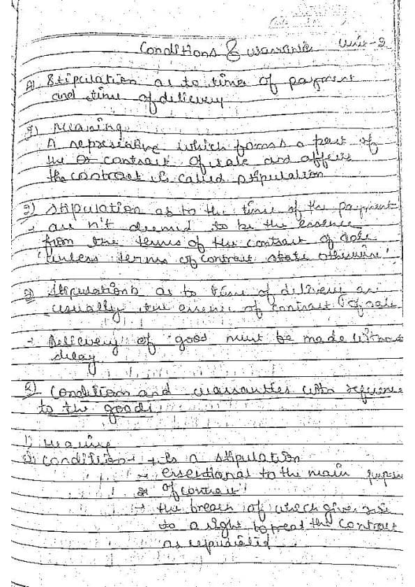 First page of Handwritten notes Unit 2