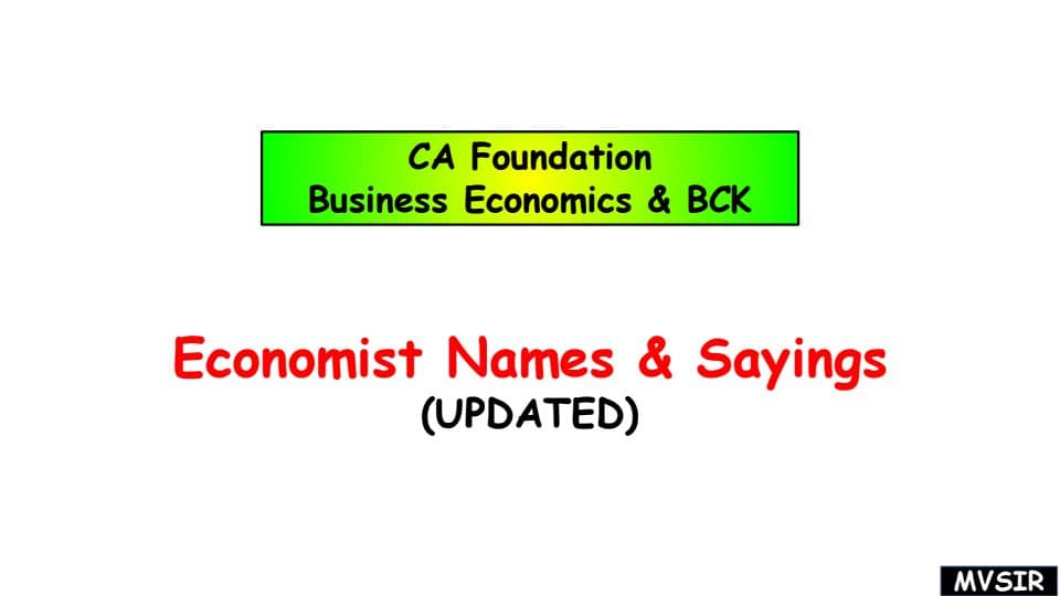 First page of Eco and BCK ECONOMIST NAMES AND THEIR THEORIES