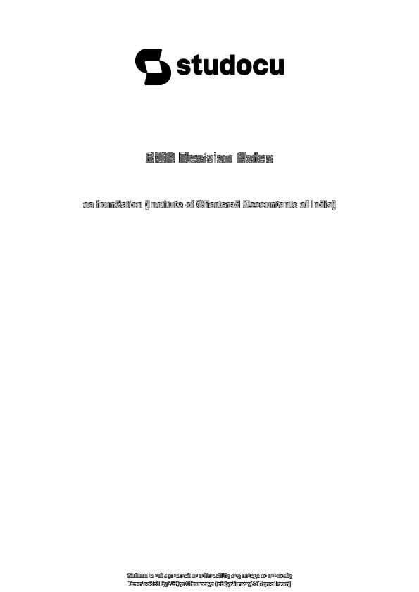 First page of BCK Revision Notes