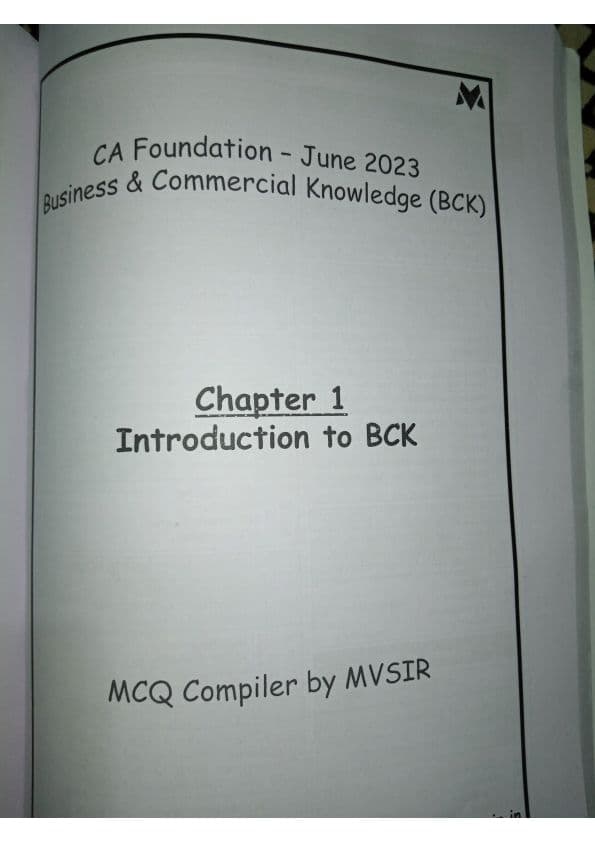 First page of Bck compiler by MV sir