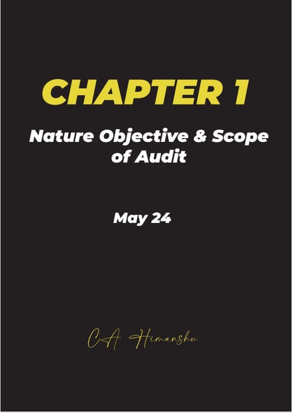 First page of Audit Summary notes May 24