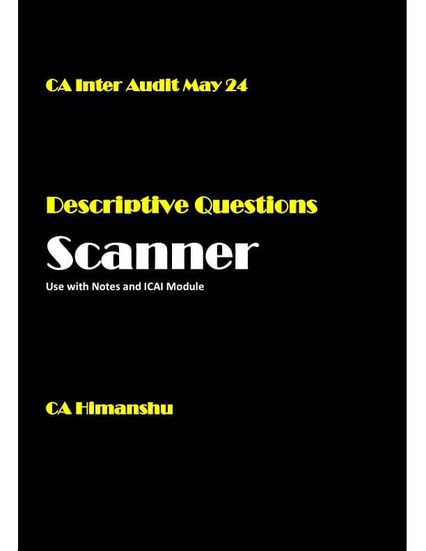 First page of Audit Scanner for May 24