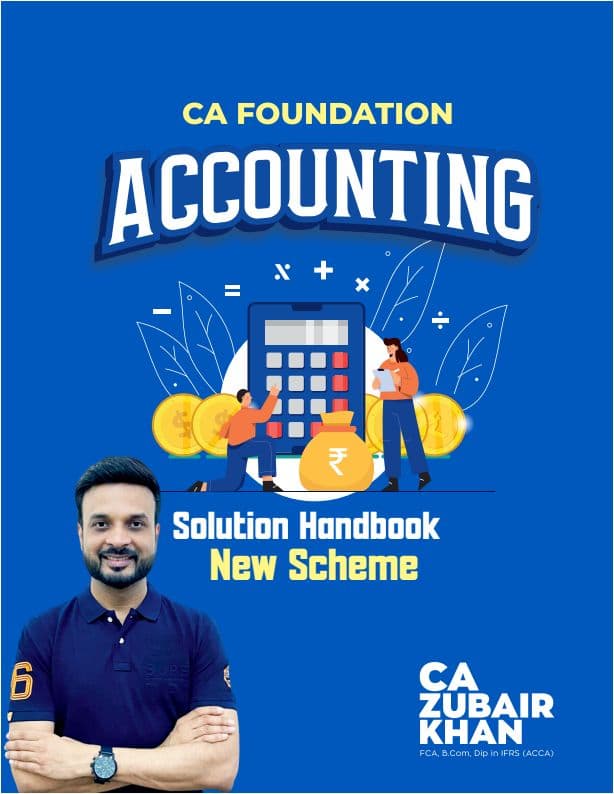 First page of Accounts - CA Zubair Khan Solution Handbook (New Scheme)