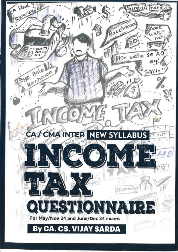 First page of Income Tax Question Bank by CA Vijay Sarda Sir