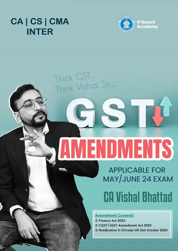 First page of CA inter GST amendment notes for may 2024