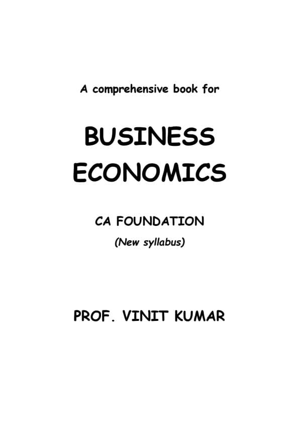First page of Business economics book all questions and all short notes 📝✨📚