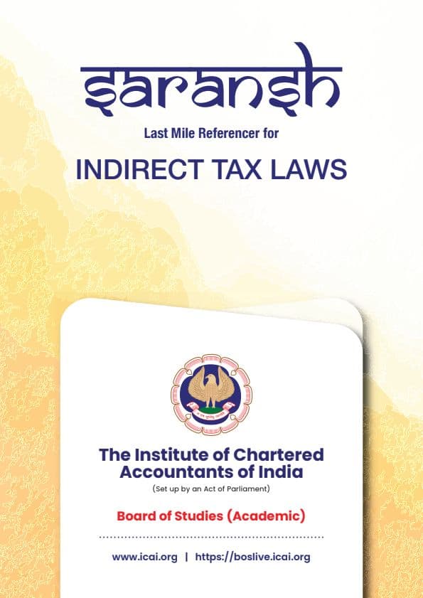 First page of GST Summary notes by Jasmeet Singh sir at physics wallah