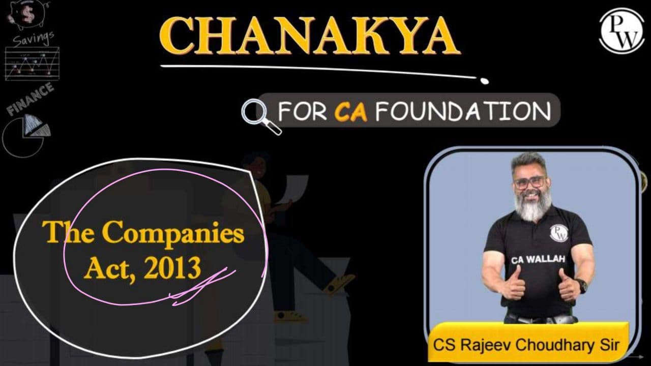 First page of CHANAKYA 2.0 THE COMPANIES ACT, 2013 PPT