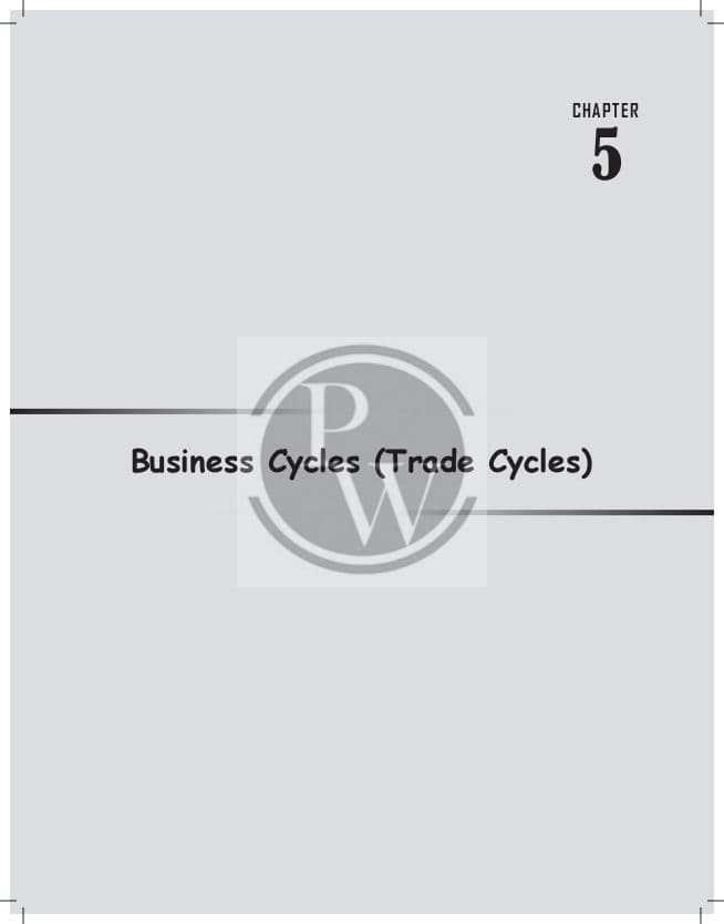 First page of Business cycle // economics //ca foundation