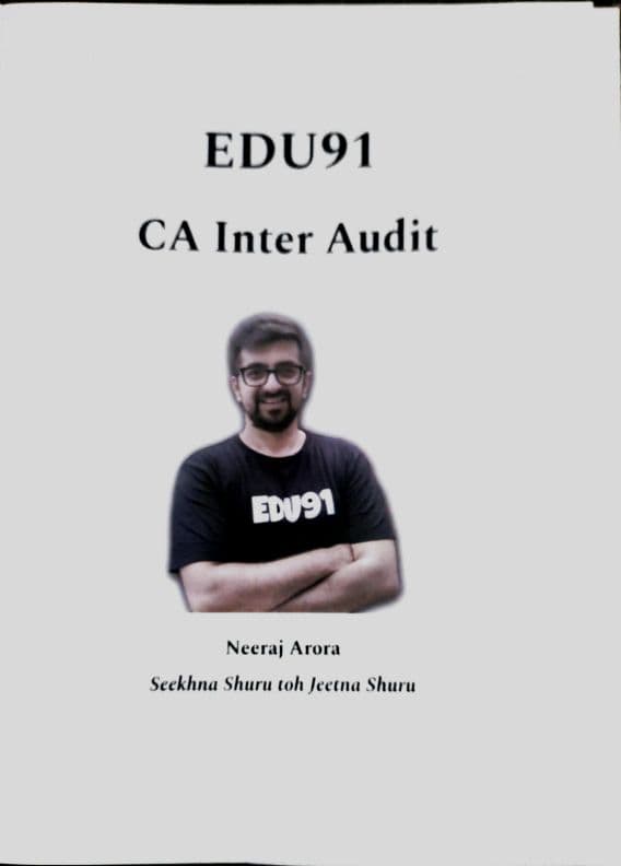 First page of AUDIT - NEERAJ ARORA