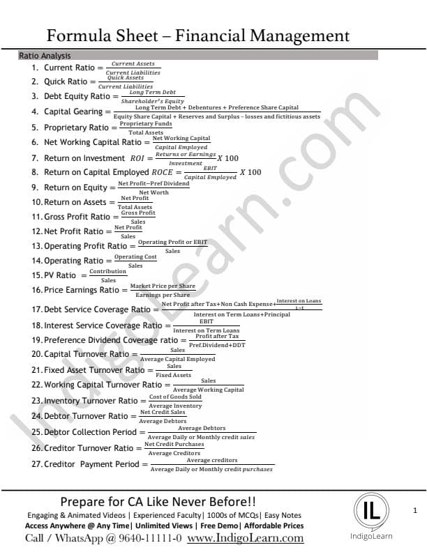 First page of ALL FM FORMULA IN ONE PDF