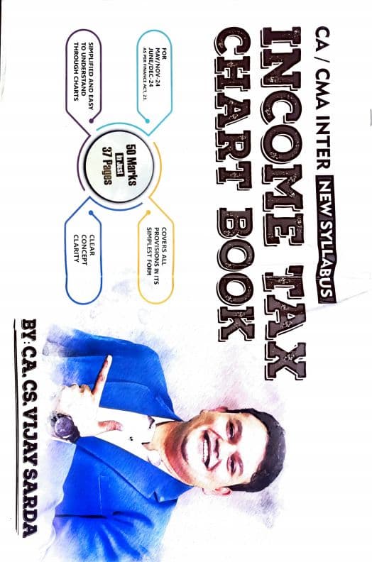 First page of Ca intermediate Vijay Sarda DT Chart Book for September 24 and January 25
