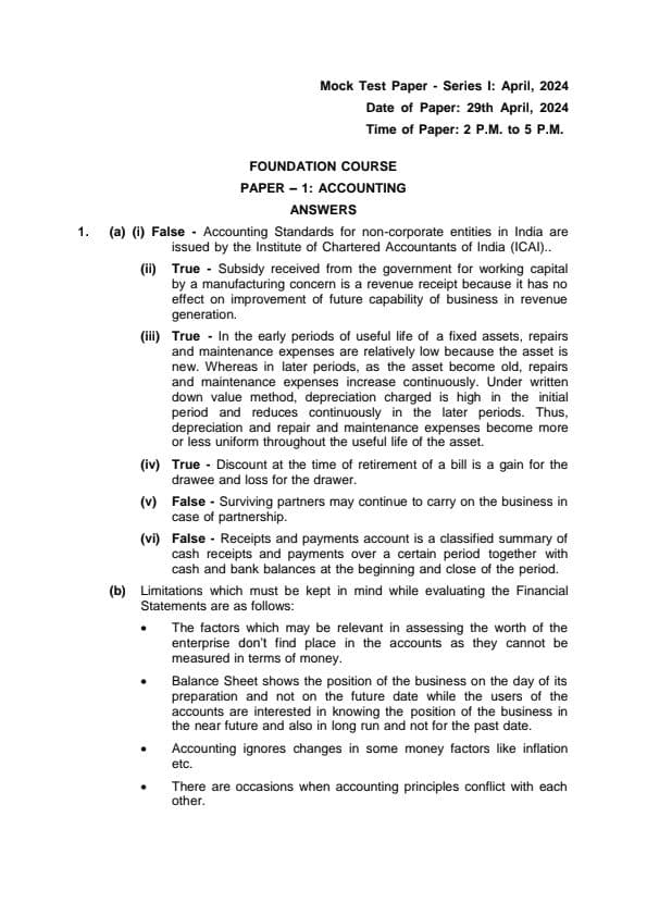First page of Accounts June 24 MTP -1 ( Suggested Answers )