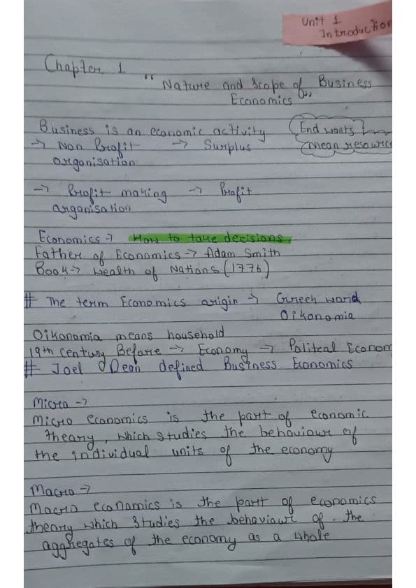 First page of Ch 1 notes