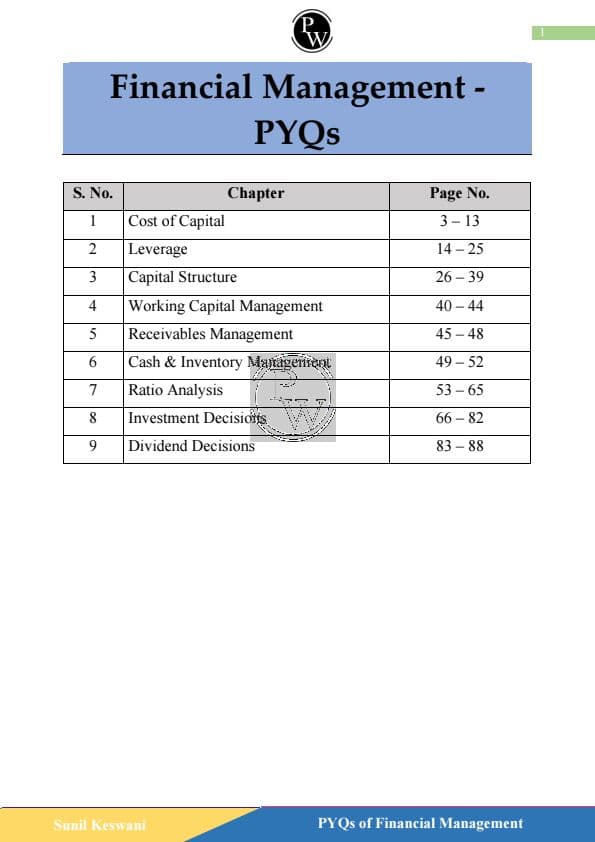 First page of Pyq
