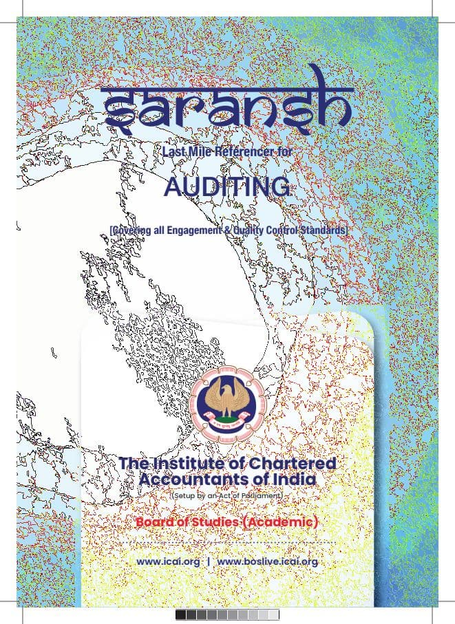 First page of AUDITING SHORT SUMMARY BY ICAI SARANSH Last Mile