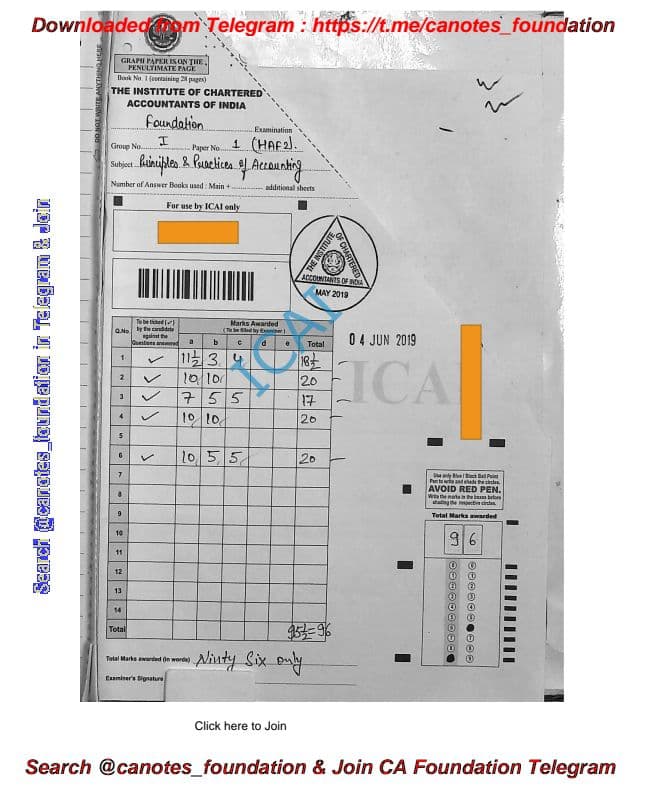 First page of Certified copy