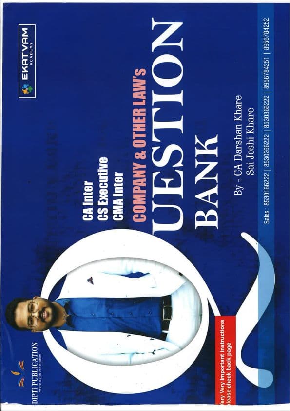 First page of LAW Question Bank By Darshan Khare
