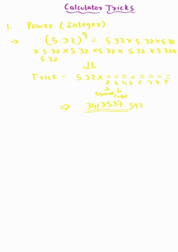 First page of Calculator tricks for Maths for Finance