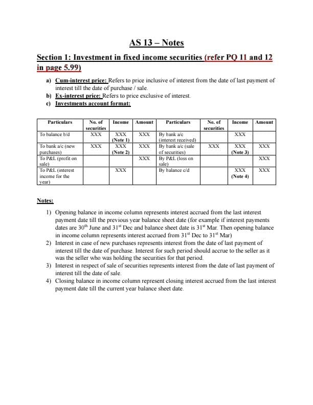First page of AS 13 Investments