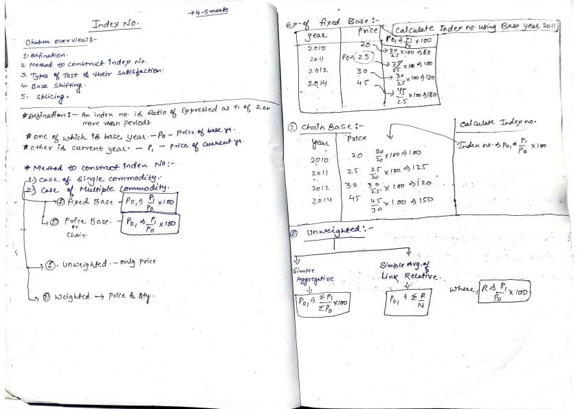 First page of Index Number