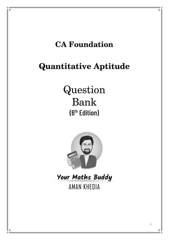 First page of Quantitative aptitude Question bank