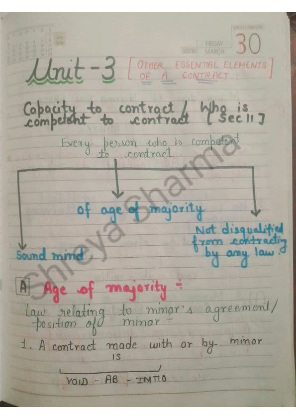 First page of Chapter 2 unit 3