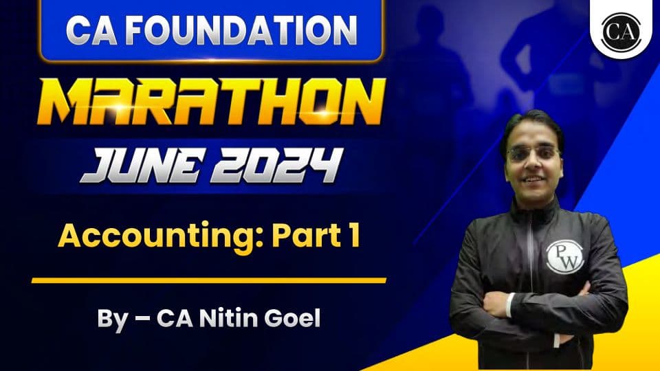 First page of CA Nitin Goel Marathon notes PDF Part 1
