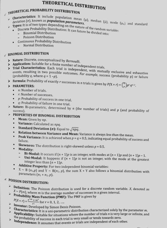First page of Theoretical distribution and correlation regression