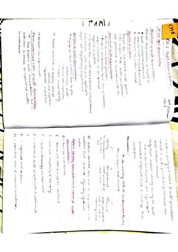 First page of Audit ch 6 detailed notes