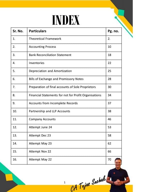 First page of ACCOUNTS ALL CHAPTERS TRUE AND FALSE WITH ANSWER KEY
