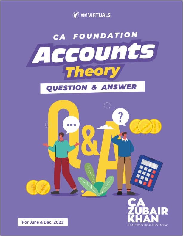 First page of Account most imp theory of ca foundation students by CA ZUBAIR KHAN SIR