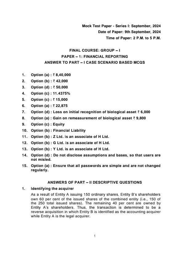 First page of MTP 1 Answers For Nov 24