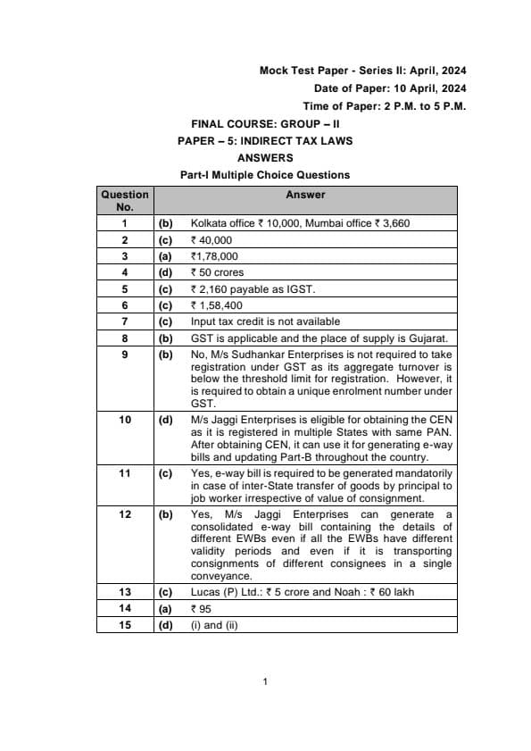 First page of MTP 2 Answers For May 24