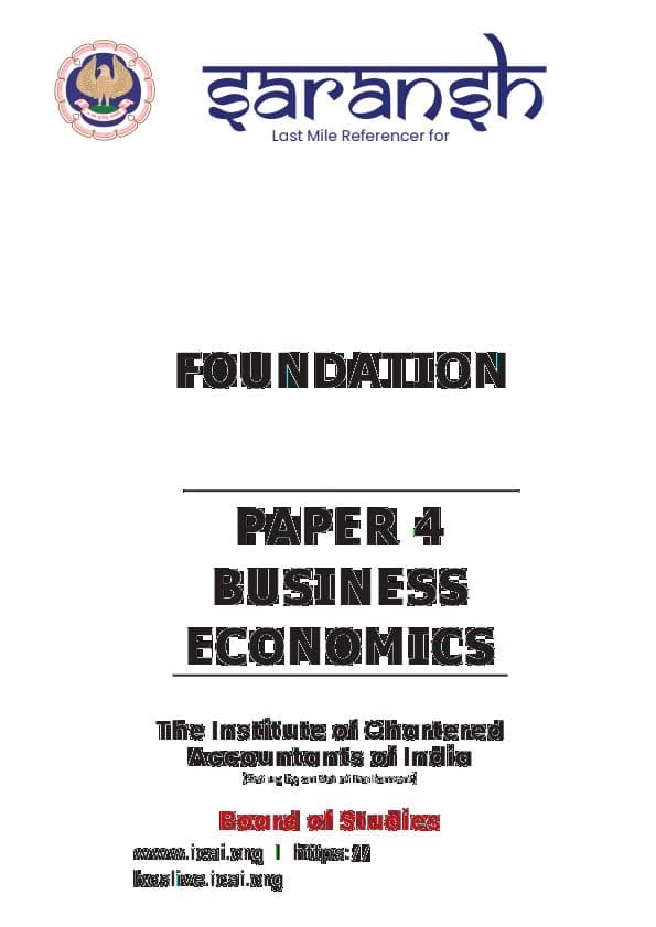 First page of Economic flow chart by icai