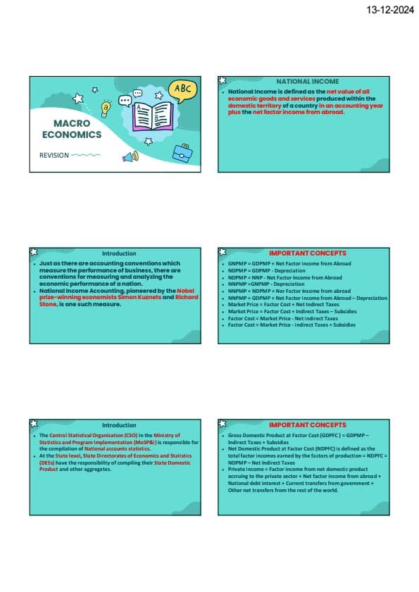 First page of Ca foundation macro eco chart book by JKSC (Fadu chart)