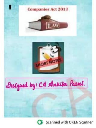 First page of By CA Ankita patni