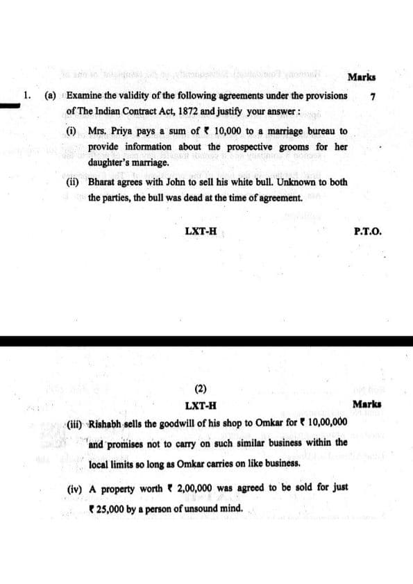 First page of LAW-JAN 25 SUGGESTED ANSWER